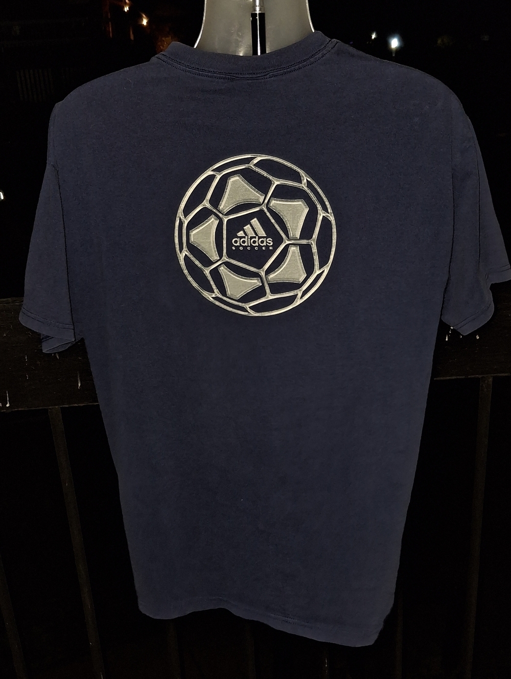 Vintage ADIDAS Soccer Ball T Shirt Size Large